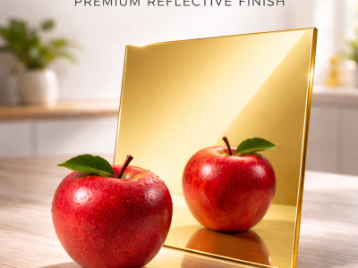 Acrylique Mirroir Doré