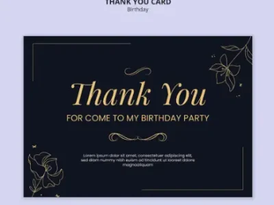 Carte Remerciement